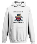 Funny British Tea Hoodie: Union Jack Teacup, British Pride