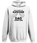 Awesome Dad Hoodie – Funny Father Gift with Thumbs Up Graphic