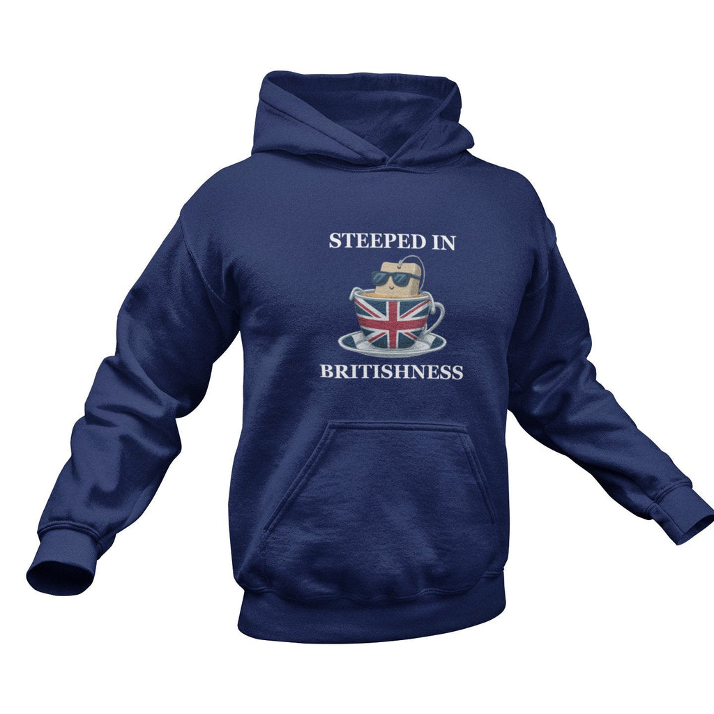 Funny British Tea Hoodie: Union Jack Teacup, British Pride