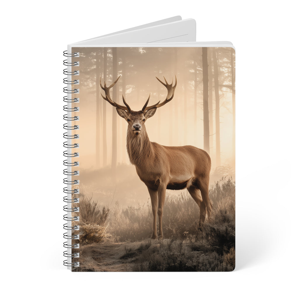 Stag Scene A5 Spiral Notebook