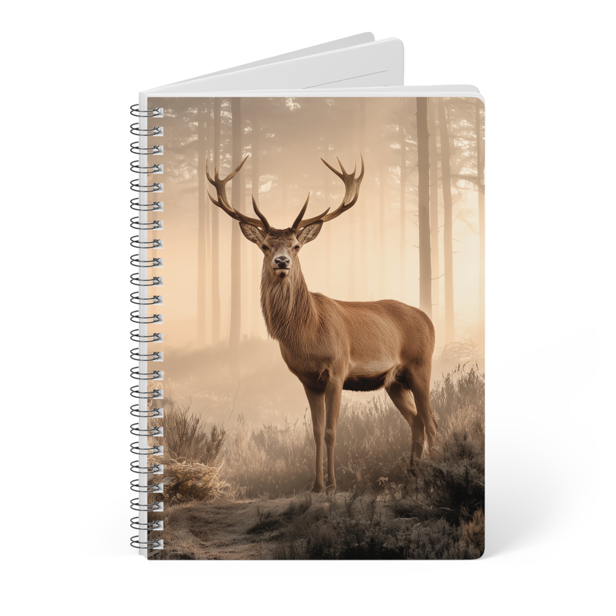 Stag Scene A5 Spiral Notebook