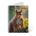 Nutty Notes Squirrel A5 Spiral Notebook