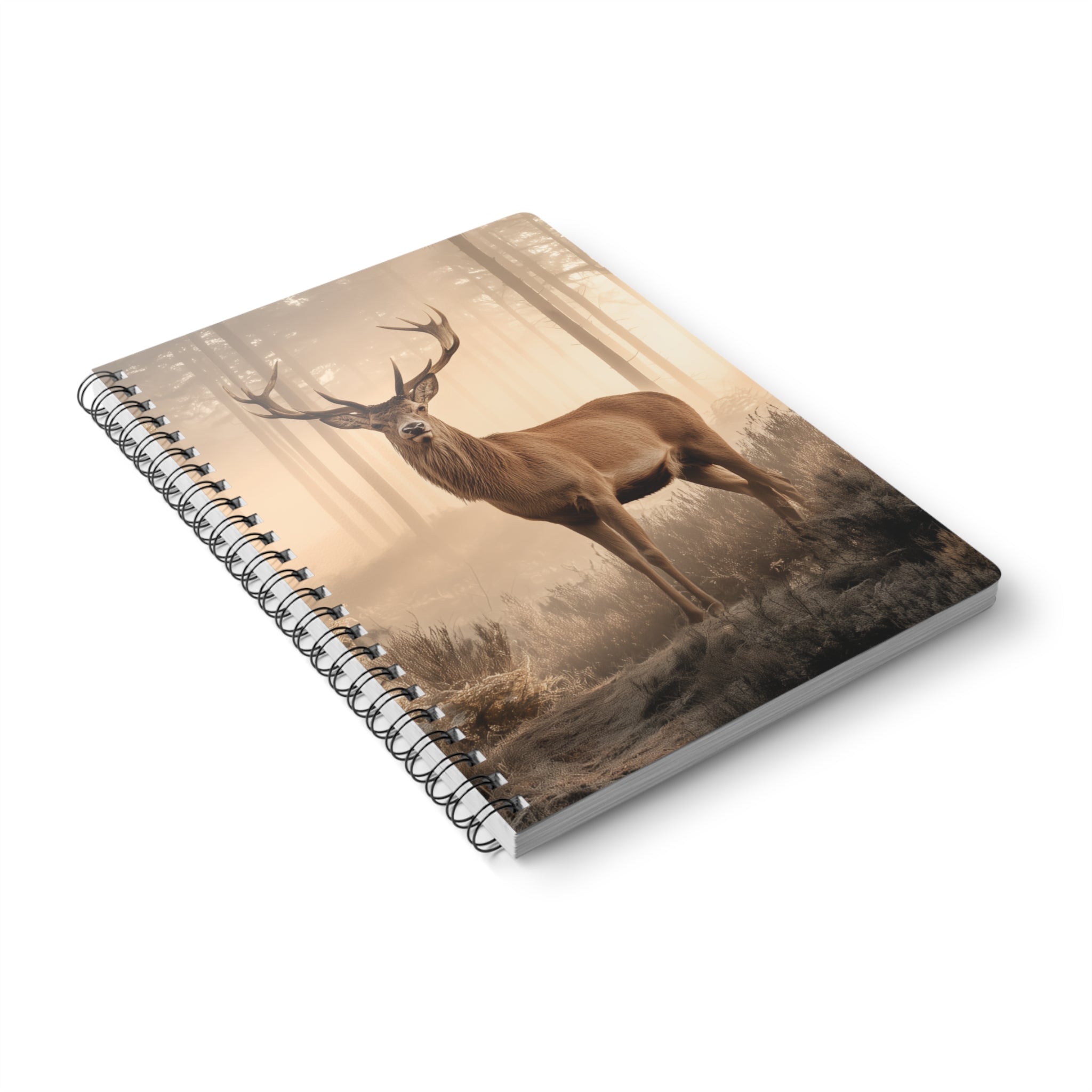 Stag Scene A5 Spiral Notebook