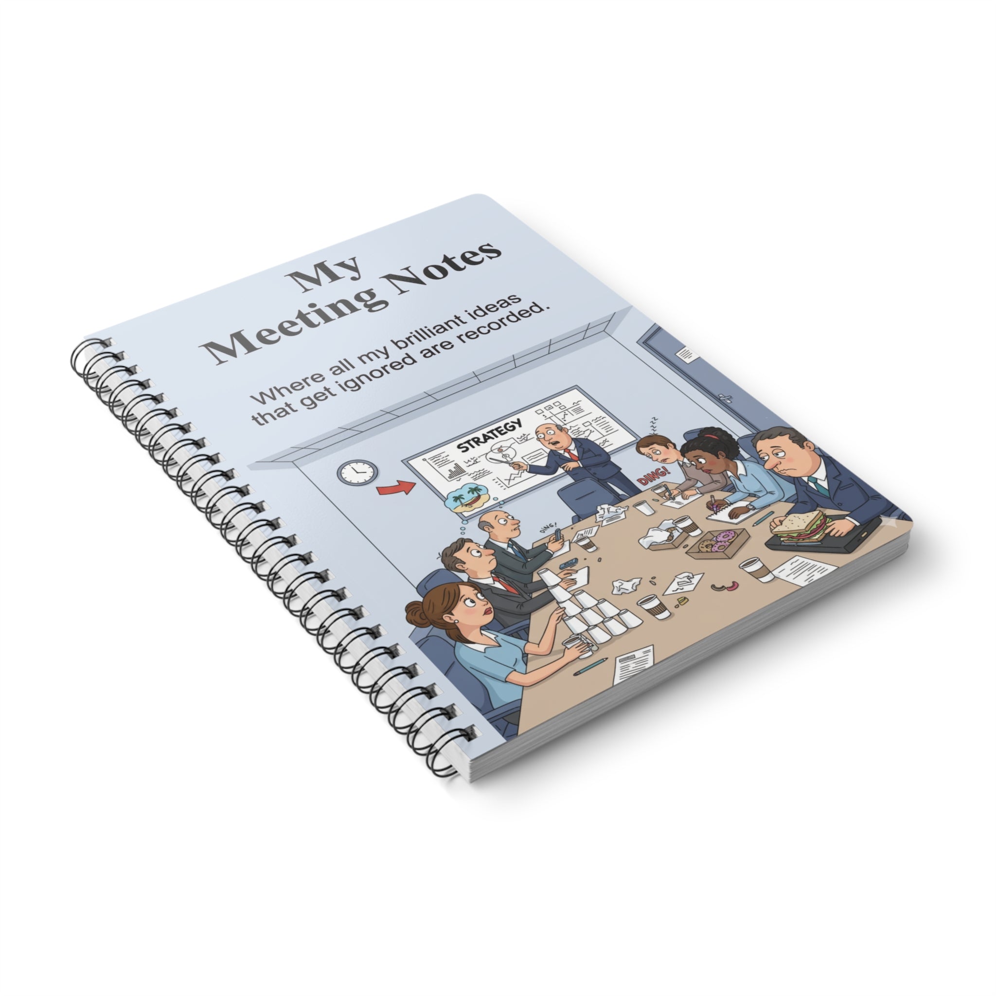 My Meeting Notes: A5 Spiral Notebook for Meetings