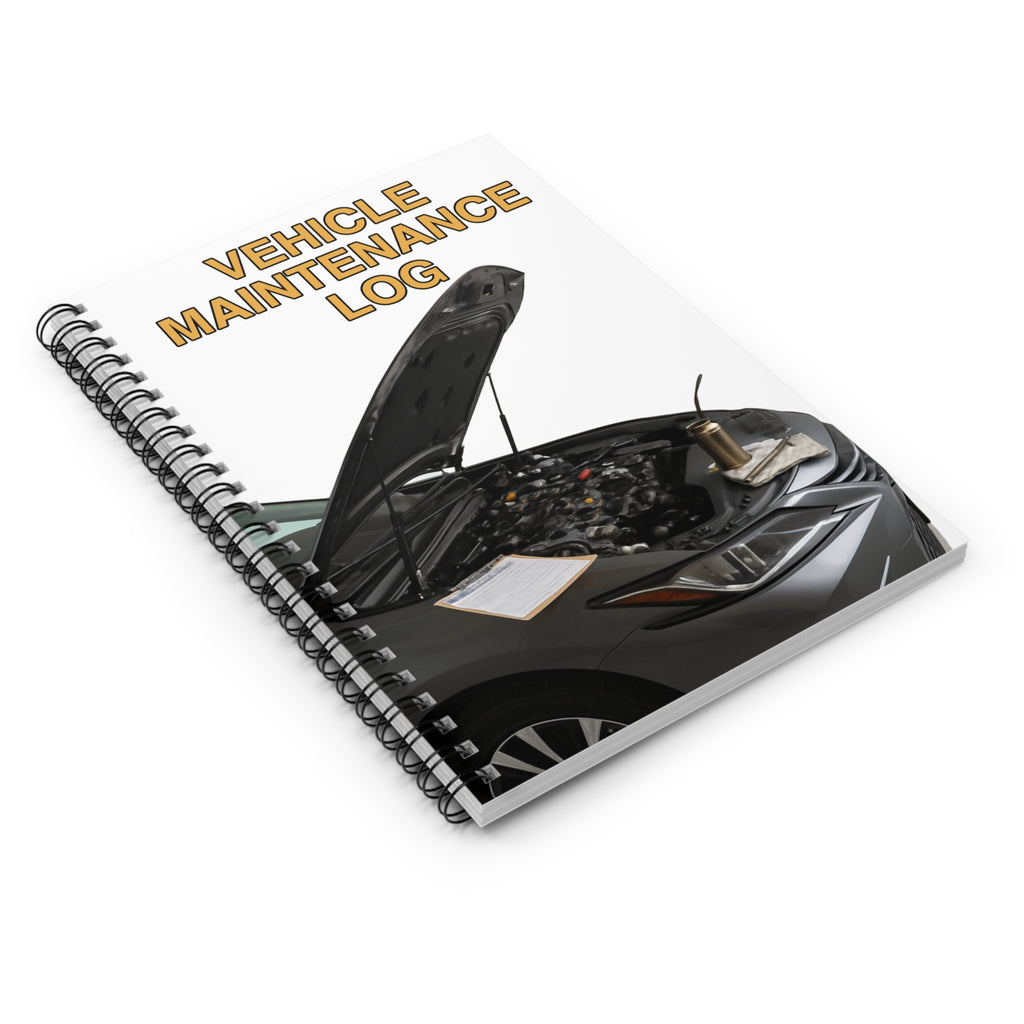 Car Maintenance Log - A5 Spiral Notebook