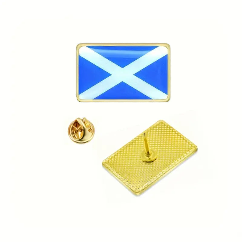 Scotland Metal Pin Badge - Scottish Flag Lapel Pin