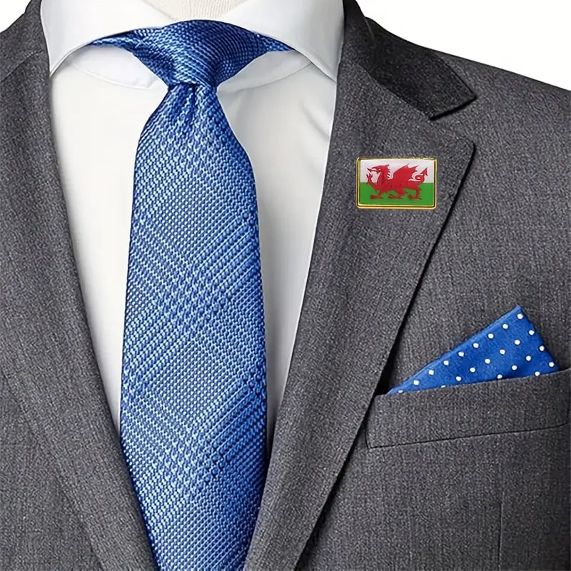 Welsh Flag Pin Badge - Metal Wales Dragon Badge
