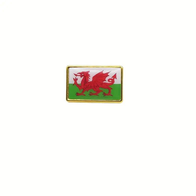 Welsh Flag Pin Badge - Metal Wales Dragon Badge
