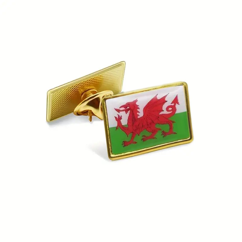 Welsh Flag Pin Badge - Metal Wales Dragon Badge