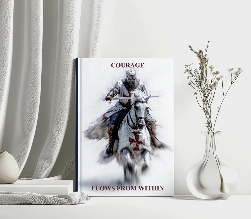 Knight Templar Hardback Journal: Medieval Crusader Notebook, Lined/Plain/Graph Pages