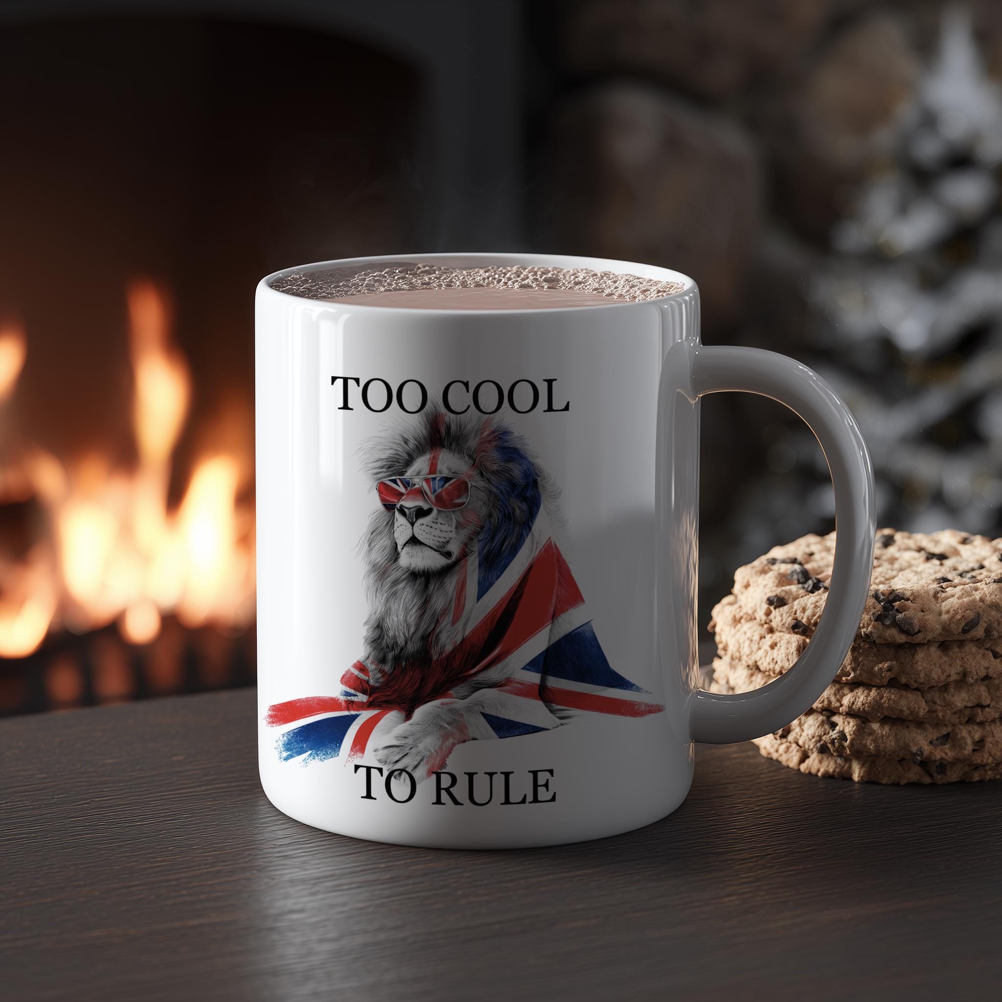 Regal Lion Union Jack Mug: Funny British Humor Tea Cup