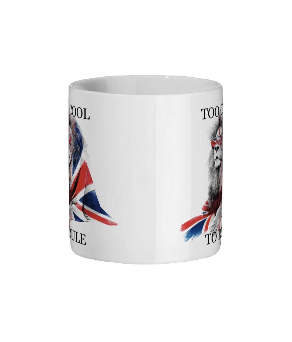 Regal Lion Union Jack Mug: Funny British Humor Tea Cup