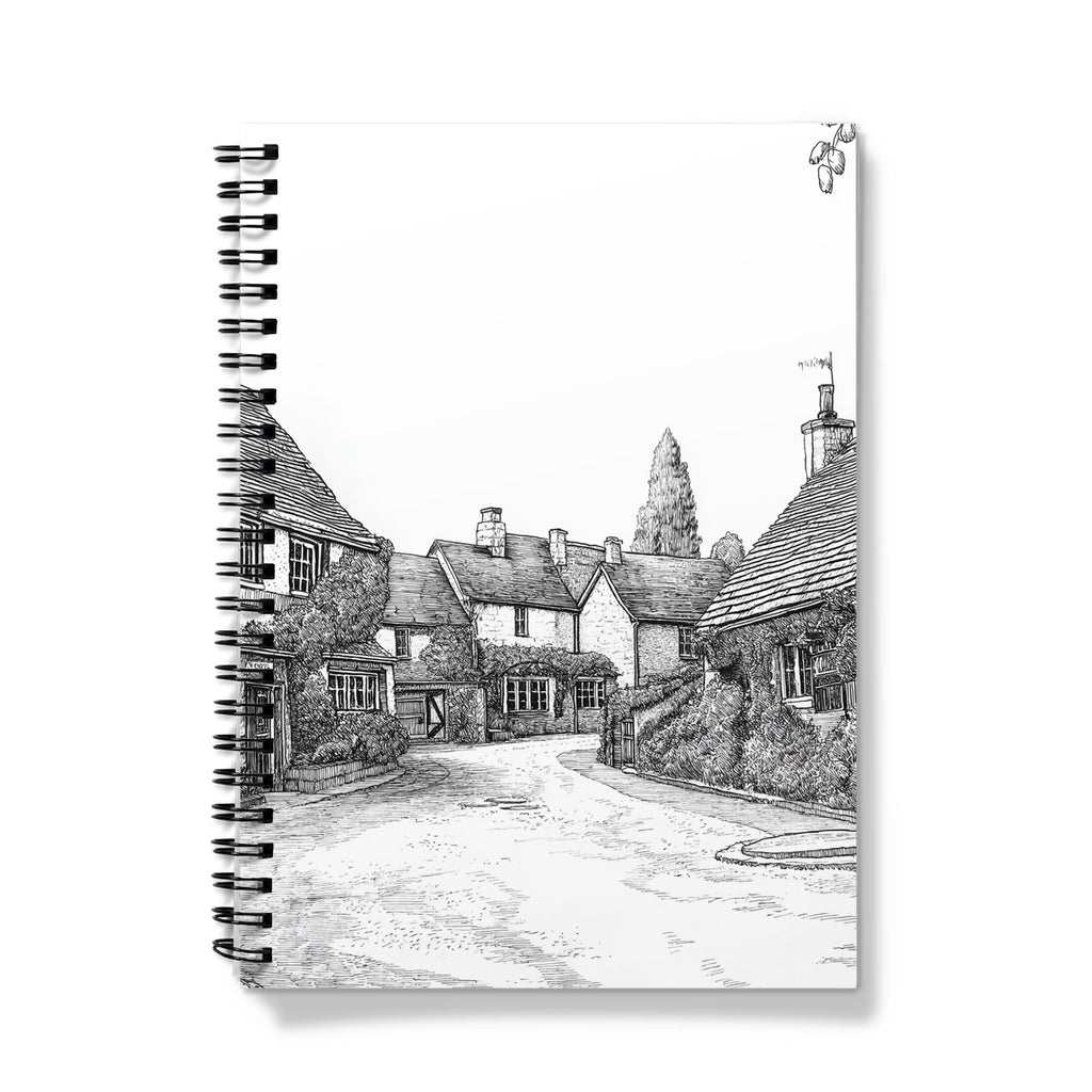Cotswolds Scene Spiral Notebook: A5 Travel Journal for Writers & Artists
