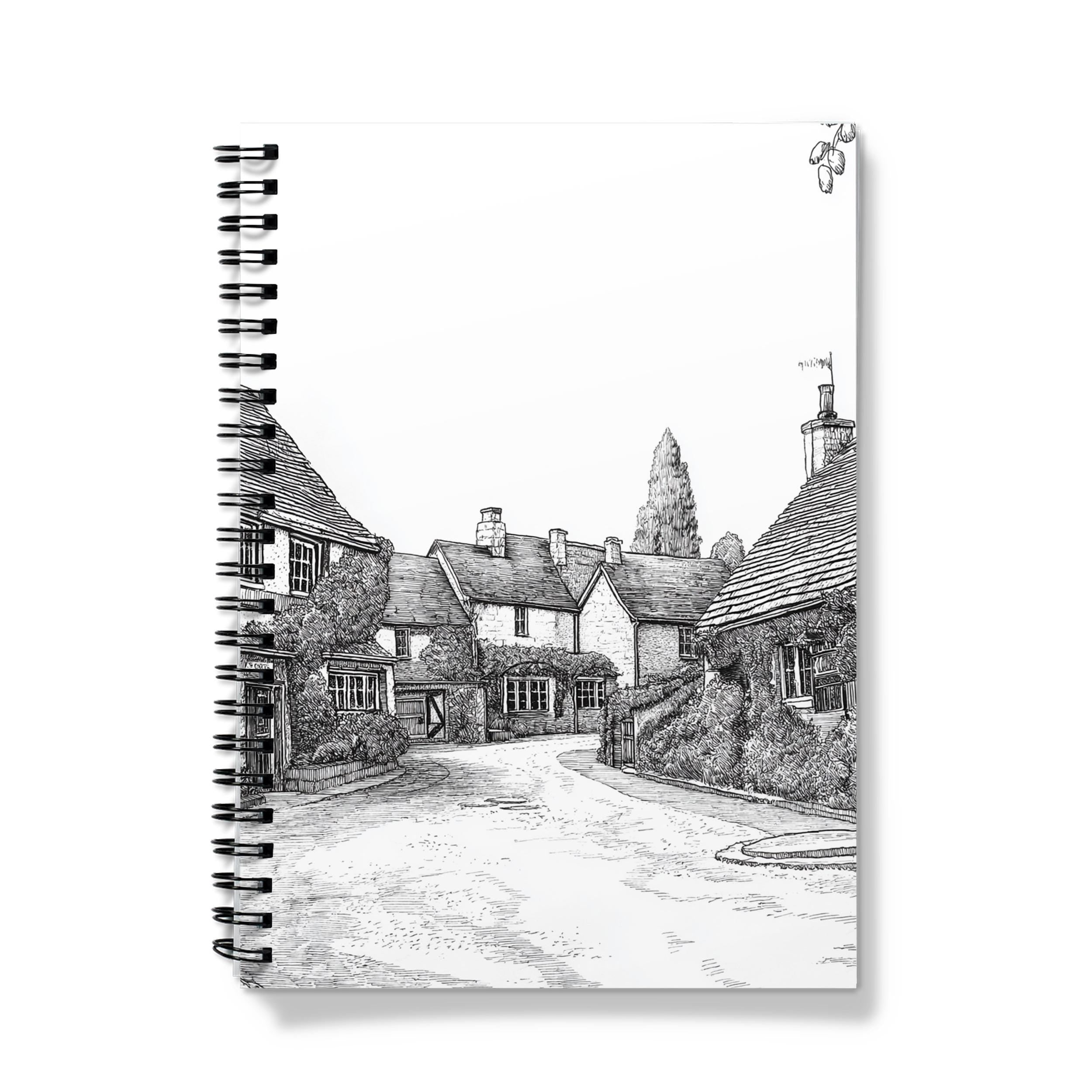 Cotswolds Scene Spiral Notebook: A5 Travel Journal for Writers & Artists