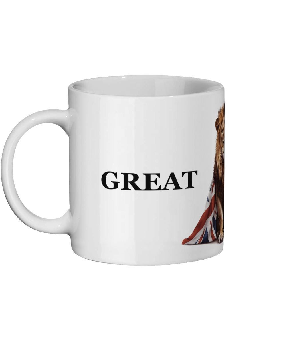 British Lion Coffee Mug: Patriotic England Souvenir Gift