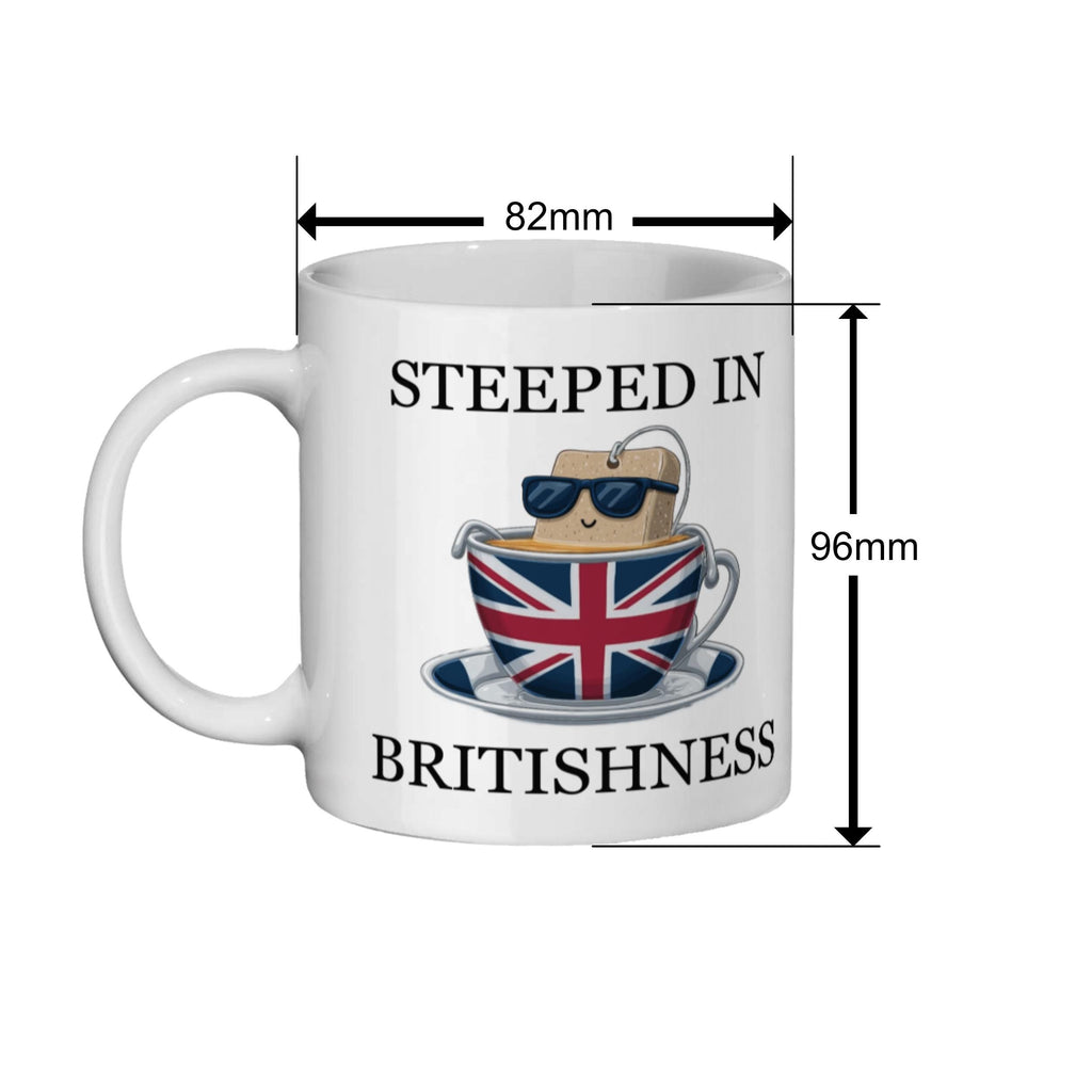 Funny British Tea Mug: Union Jack UK Gift for Anglophiles