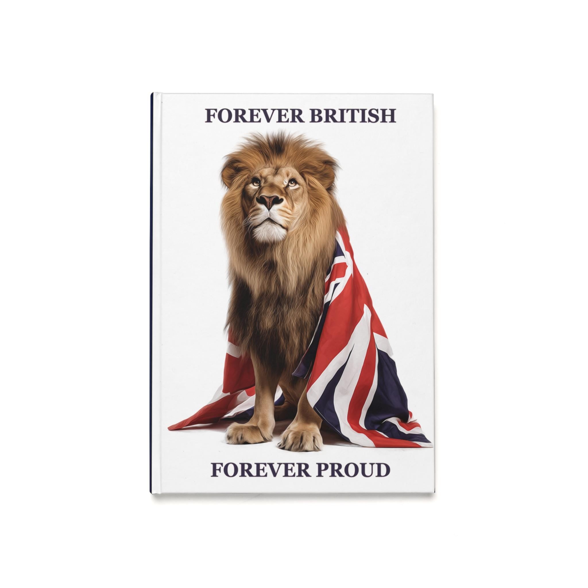 Regal Lion Union Jack Hardback Journal: British Pride A5/A4 Notebook