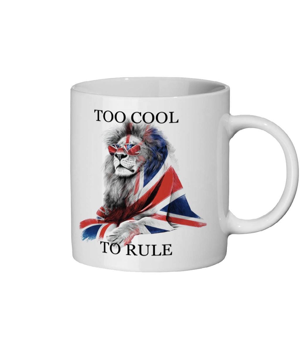 Regal Lion Union Jack Mug: Funny British Humor Tea Cup