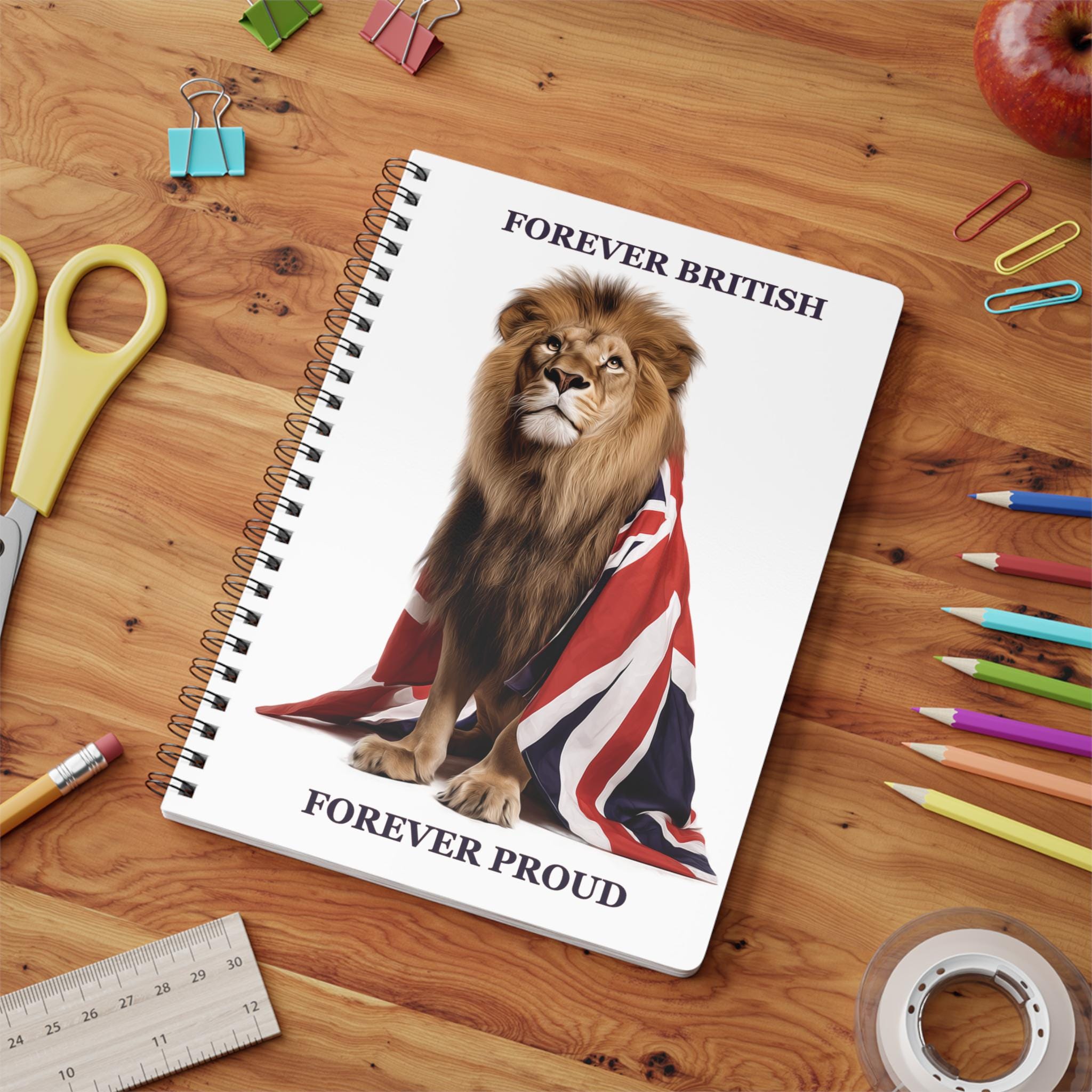 Regal Lion Notepad: British Union Jack A5 Notebook