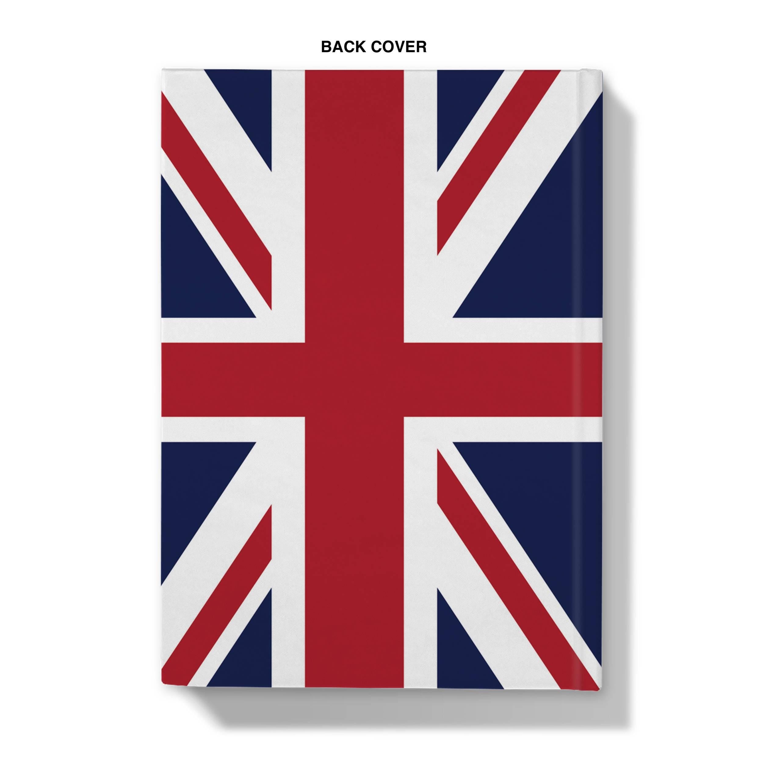 Union Jack Lion Hardback Journal: British Pride A5/A4 Notebook