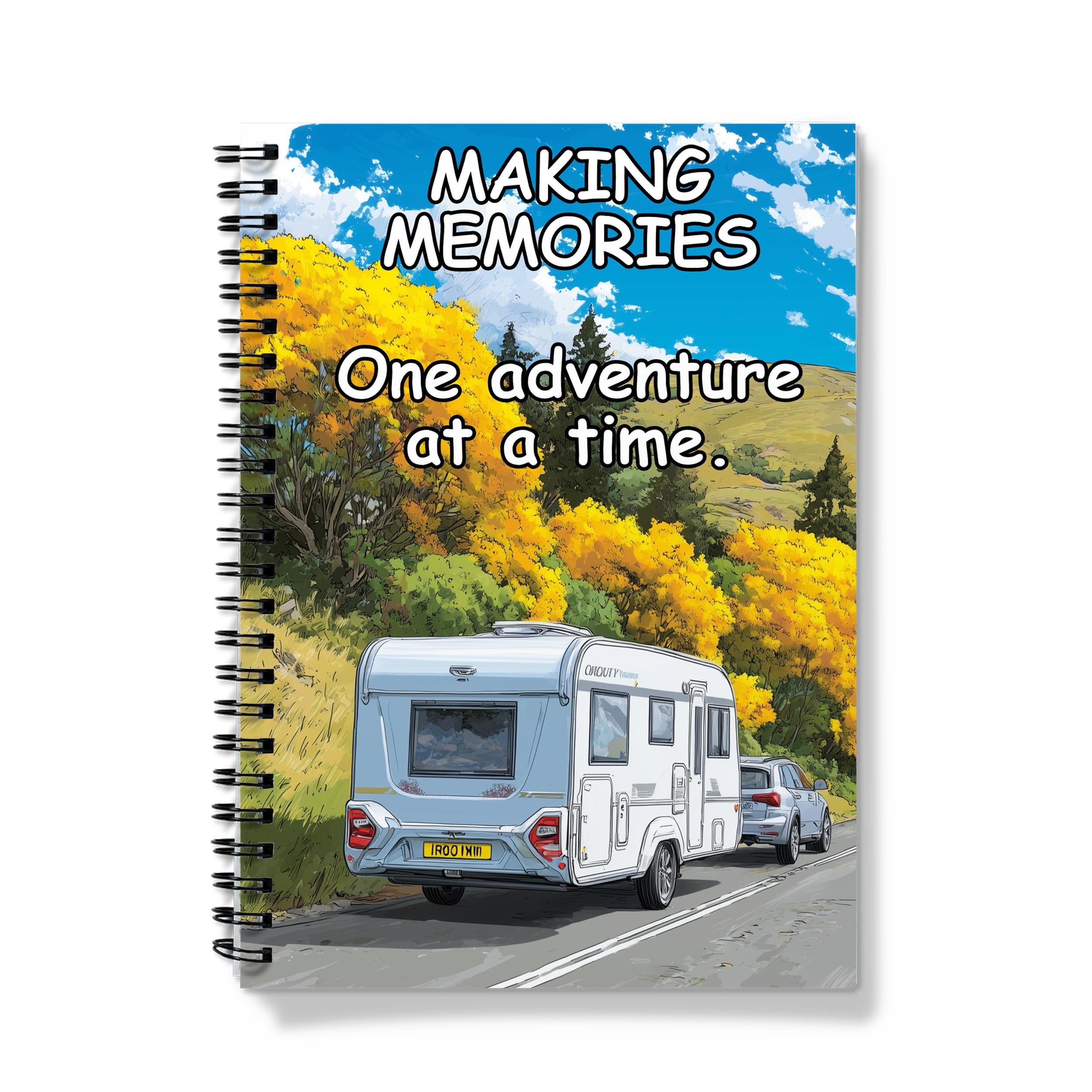 Caravan Travel Journal: A5 Spiral Notebook for Road Trips