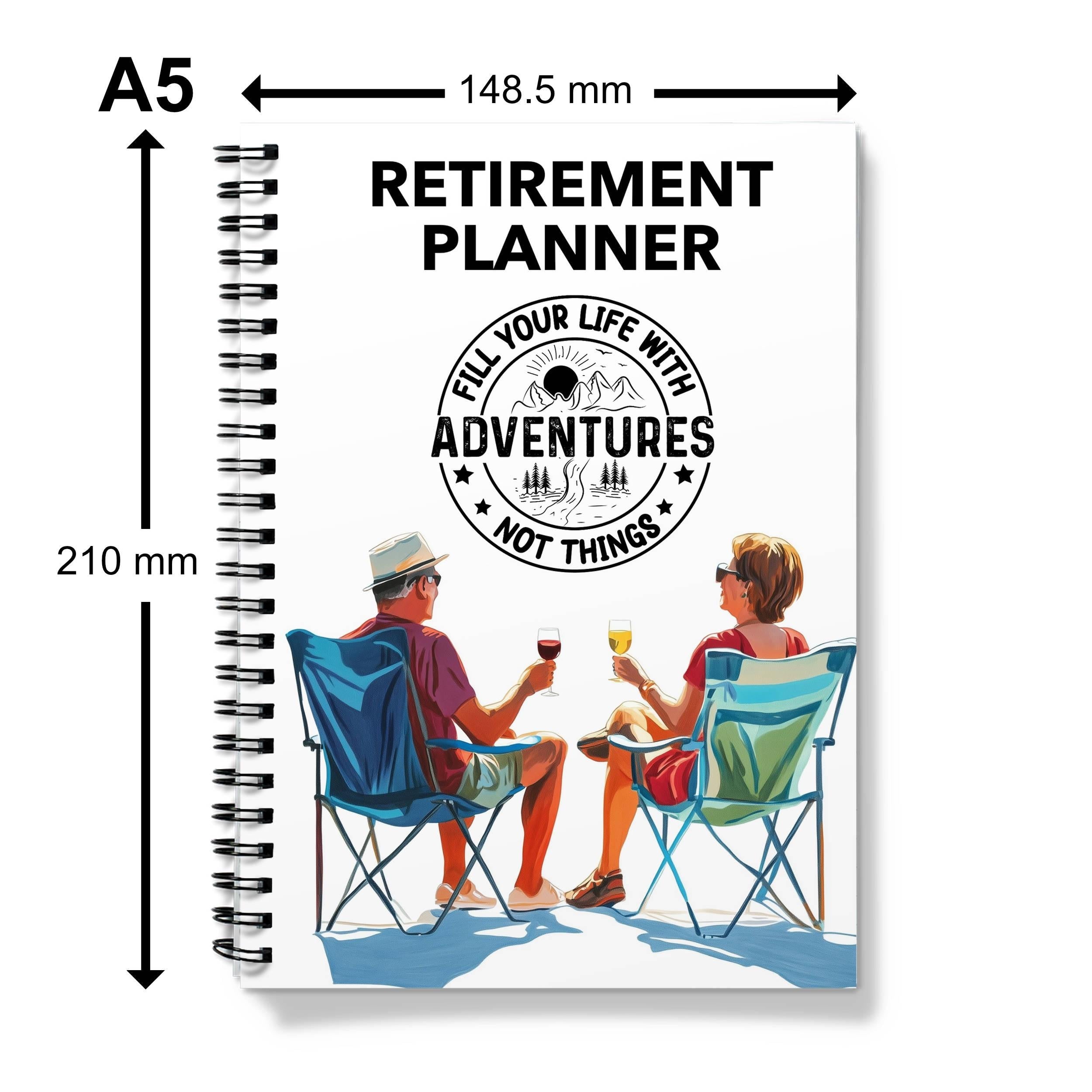 A5 Retirement Planner Notebook: Travel Journal for Retirees