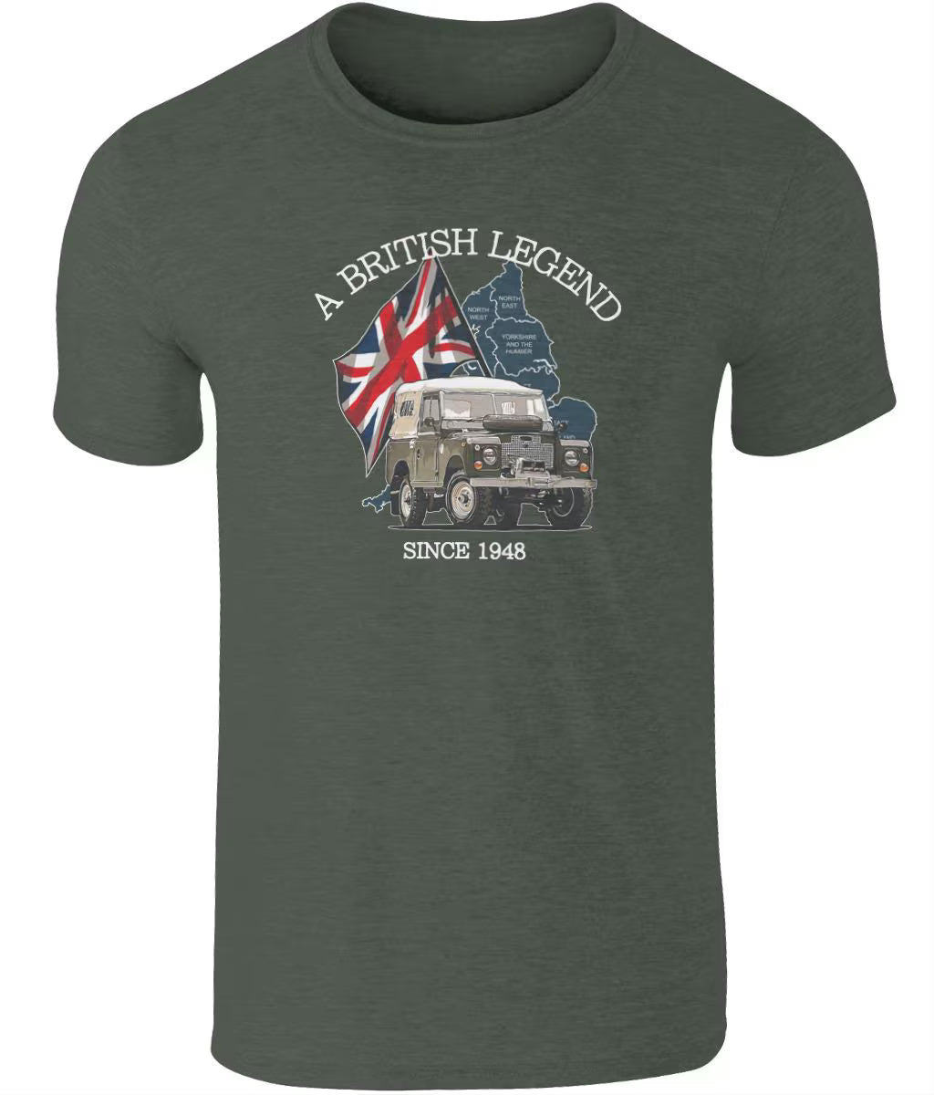 Land Rover British Legend T-Shirt - Premium Ringspun Cotton