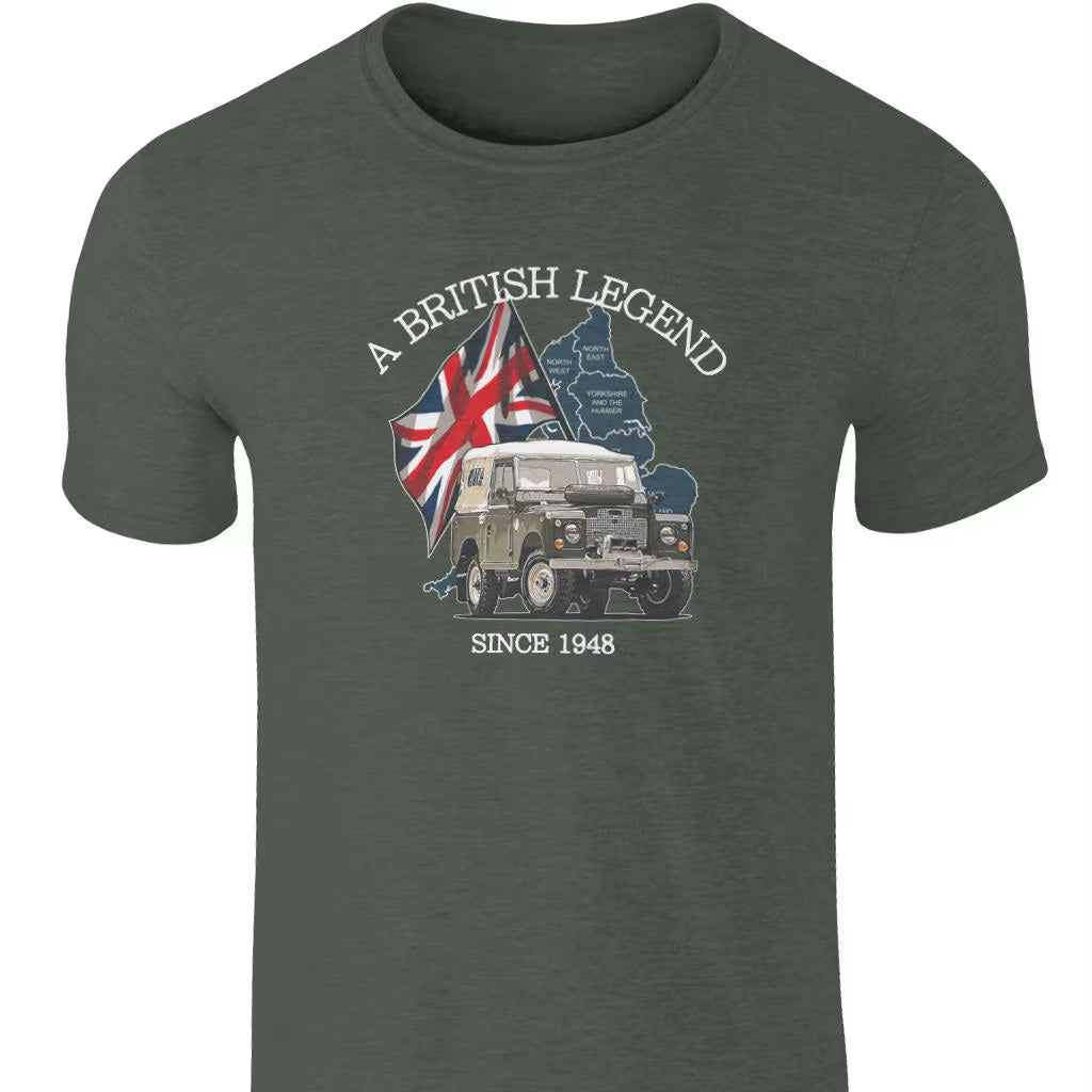 Land Rover British Legend T-Shirt - Premium Ringspun Cotton
