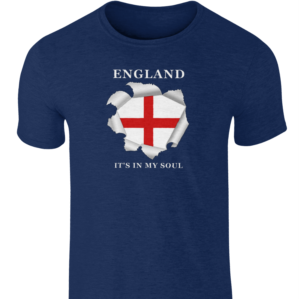 England St. George's Cross T-Shirt: Patriotic English Pride Cotton Tee