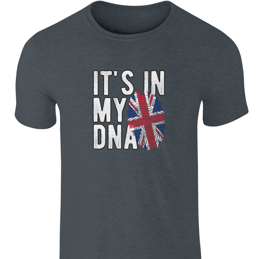 Union Jack DNA T-Shirt: British Pride 100% Cotton Unisex Tee