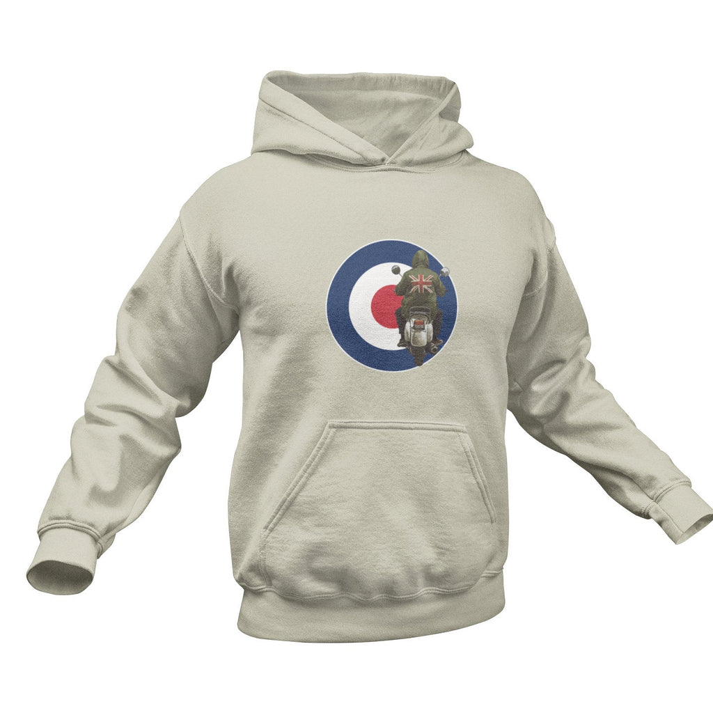 MOD Scooter Boy Target Hoodie - Classic British Style Hooded Sweatshirt