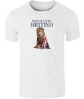 Union Jack Lion T-Shirt: Proud to Be British Ringspun Cotton Tee