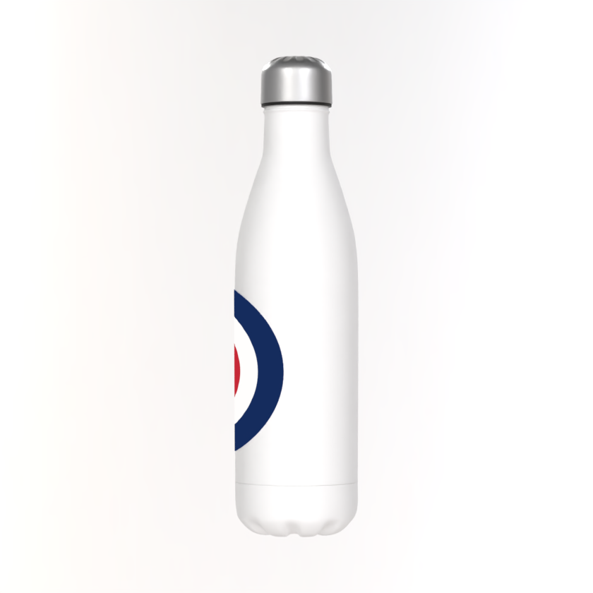 MOD Target Metal Thermos: 500ml White Hot/Cold Drinks Bottle
