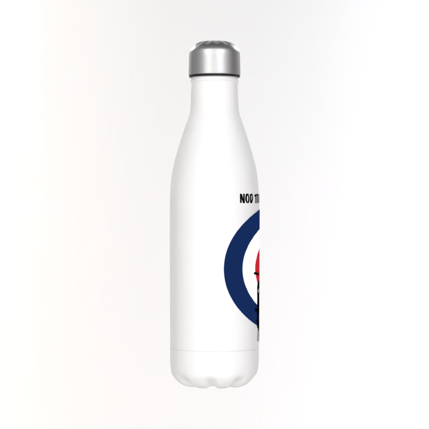 Mod Scooter Metal Thermos: 500ml Hot/Cold Drinks Bottle