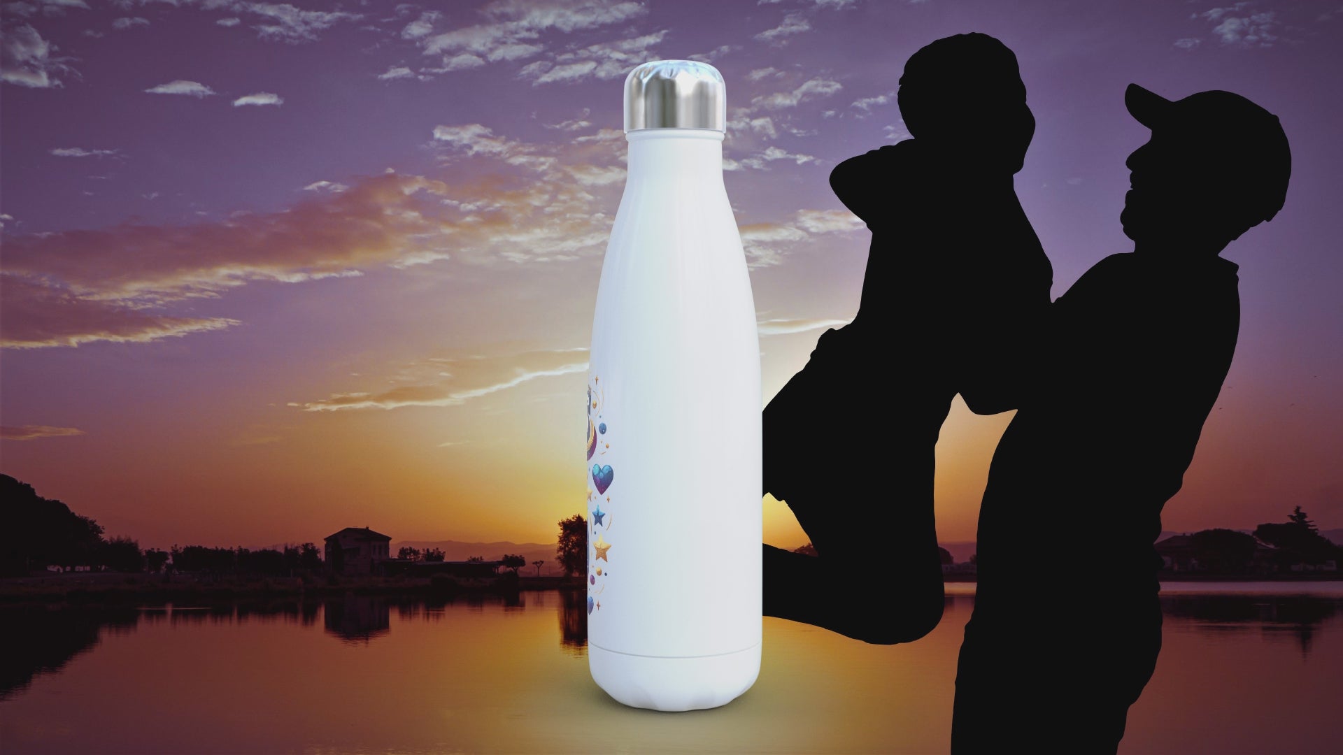 World's Best Dad 500ml Thermos Water Bottle – Stainless Steel Water Bottle – Father's Day Gift – Unique Gift for Him