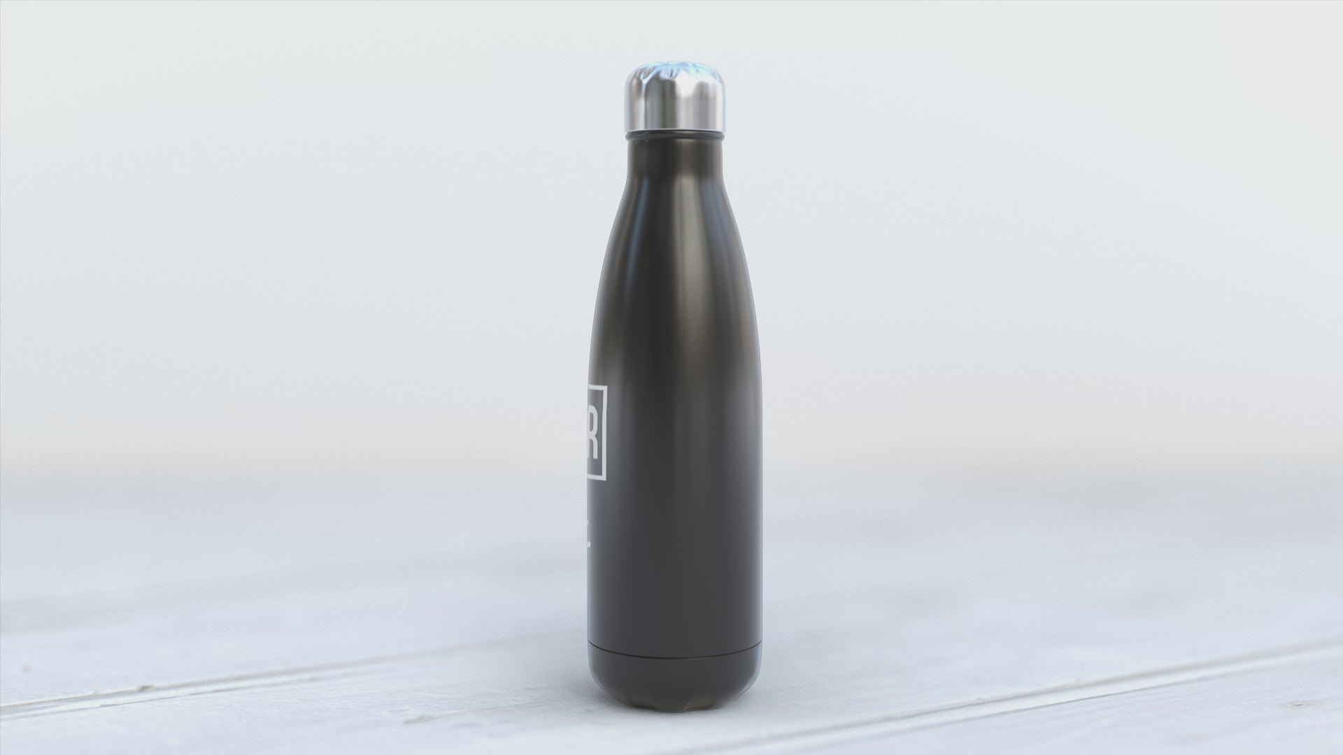 Drummer Gift: Black Metal Thermos Water Bottle (500ml)