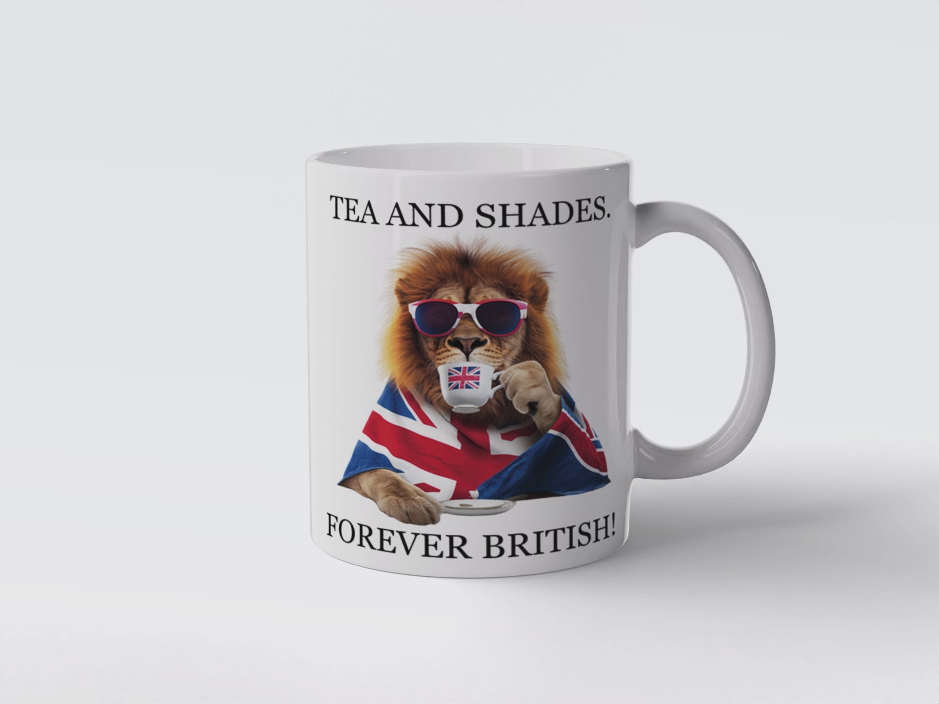 Regal Lion UK Mug: Funny British Tea Cup