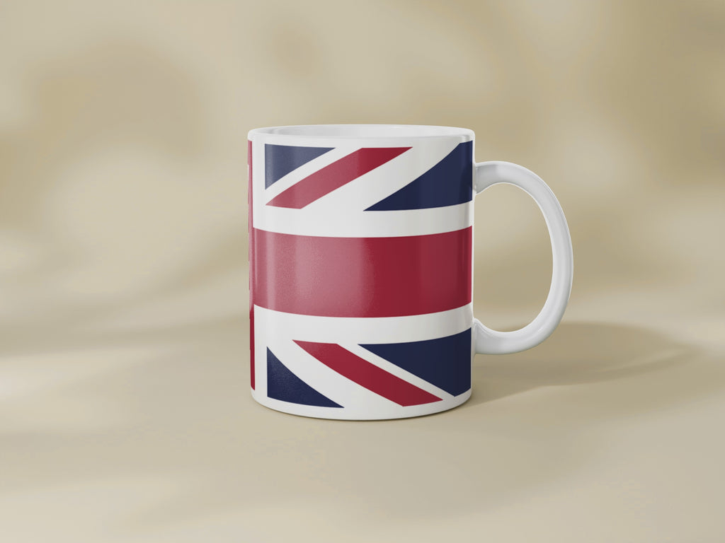 Union Jack Mug: British Flag Coffee Cup, UK Souvenir